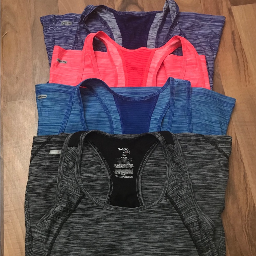 Lot of 4 Danskin Workout tanks